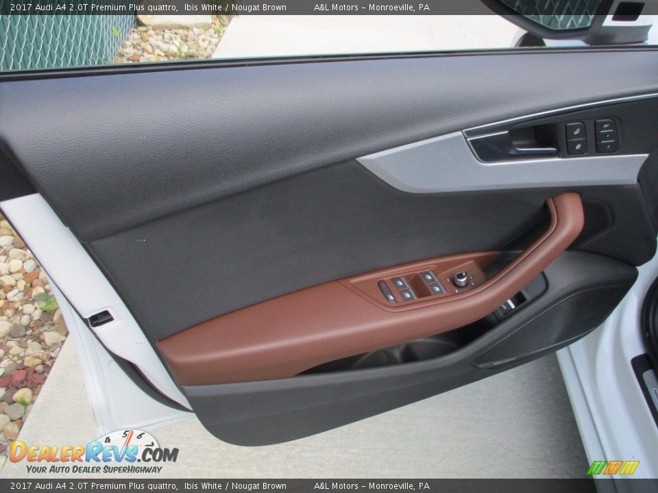 2017 Audi A4 2.0T Premium Plus quattro Ibis White / Nougat Brown Photo #10