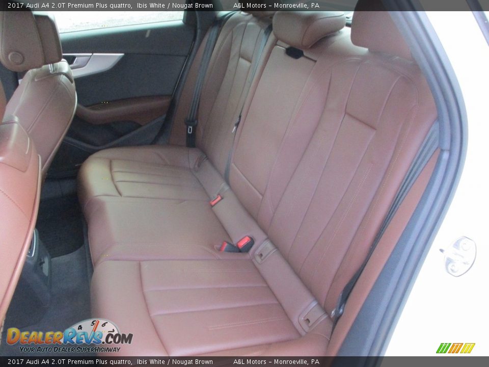 2017 Audi A4 2.0T Premium Plus quattro Ibis White / Nougat Brown Photo #13