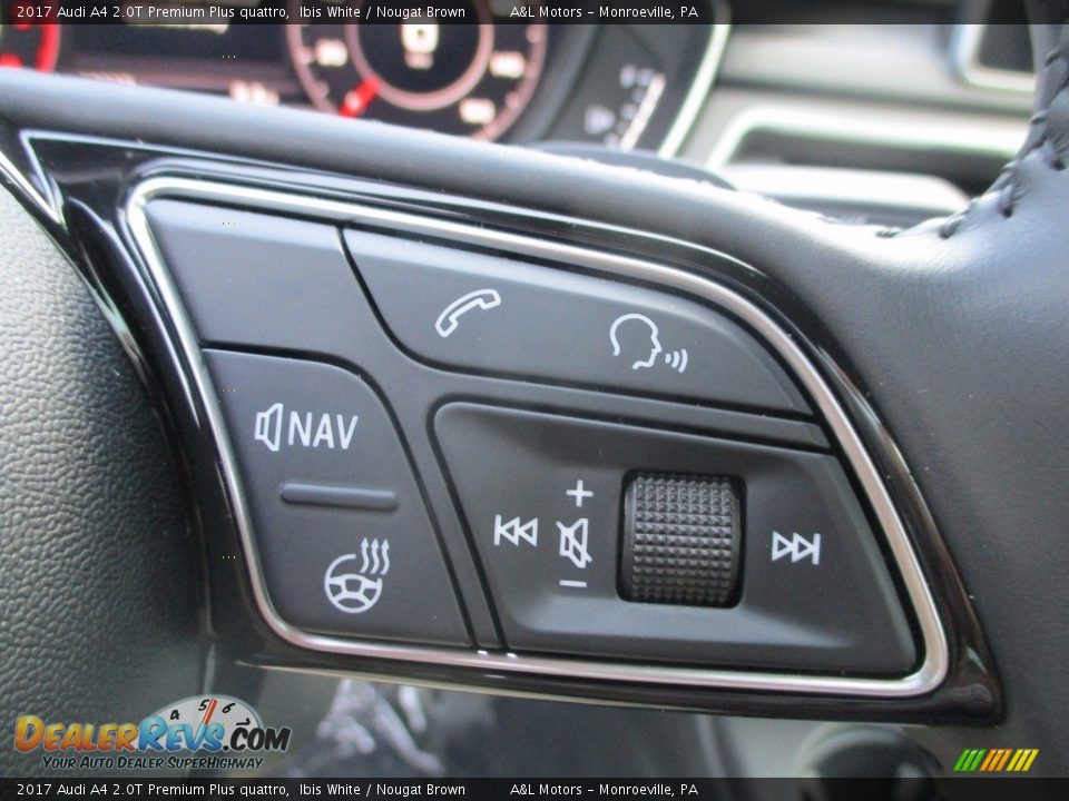 2017 Audi A4 2.0T Premium Plus quattro Ibis White / Nougat Brown Photo #18