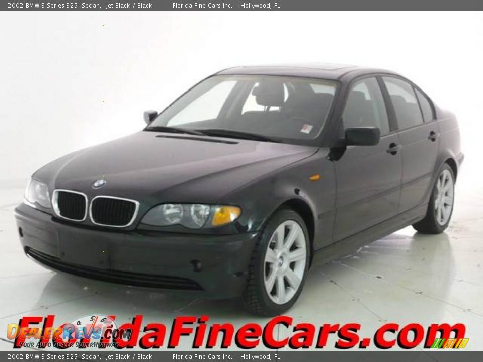 2002 BMW 3 Series 325i Sedan Jet Black / Black Photo #1