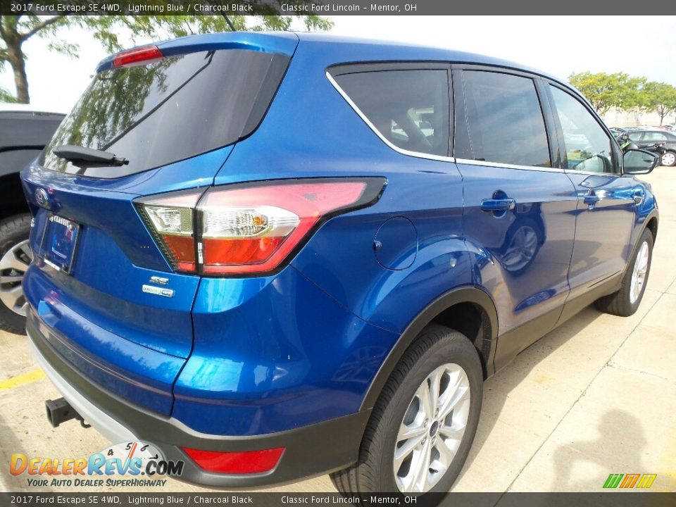 2017 Ford Escape SE 4WD Lightning Blue / Charcoal Black Photo #4