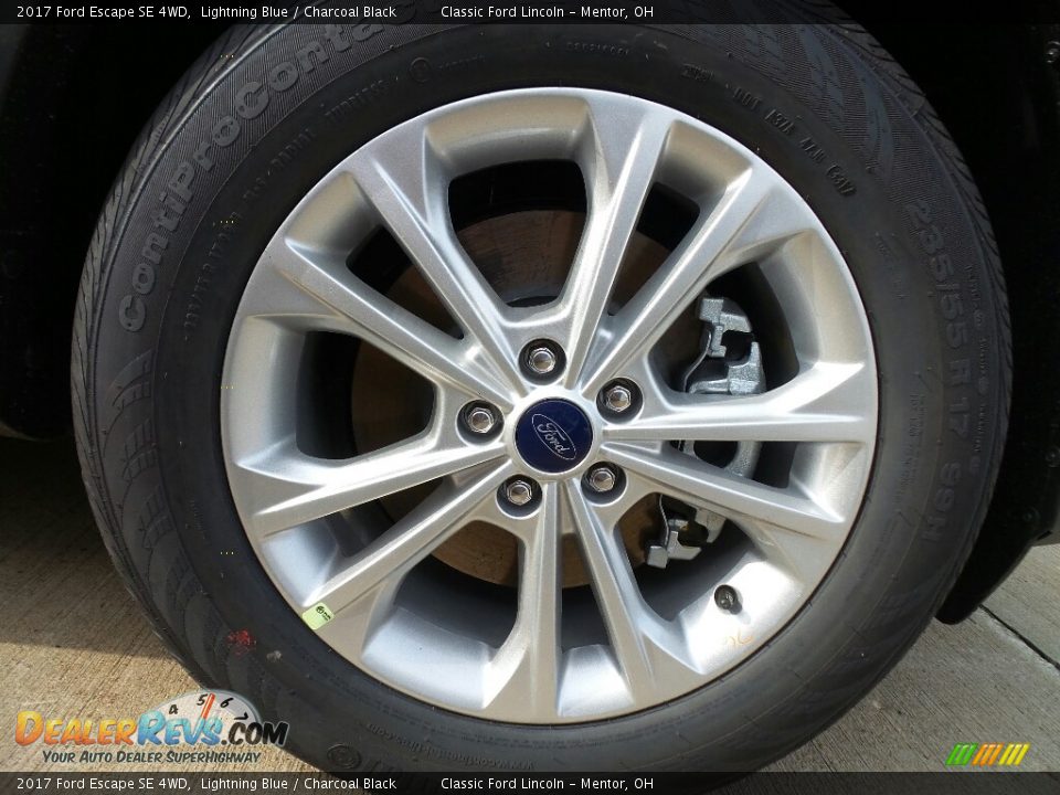 2017 Ford Escape SE 4WD Lightning Blue / Charcoal Black Photo #7