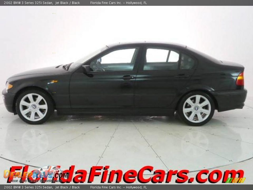 2002 BMW 3 Series 325i Sedan Jet Black / Black Photo #3