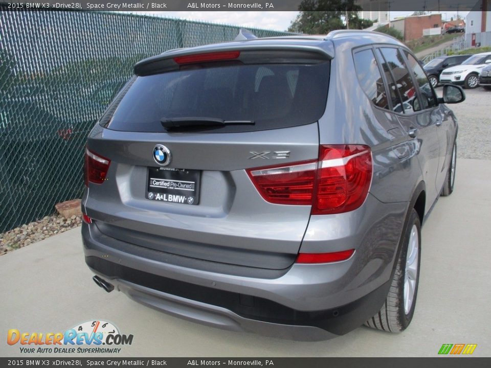 2015 BMW X3 xDrive28i Space Grey Metallic / Black Photo #3