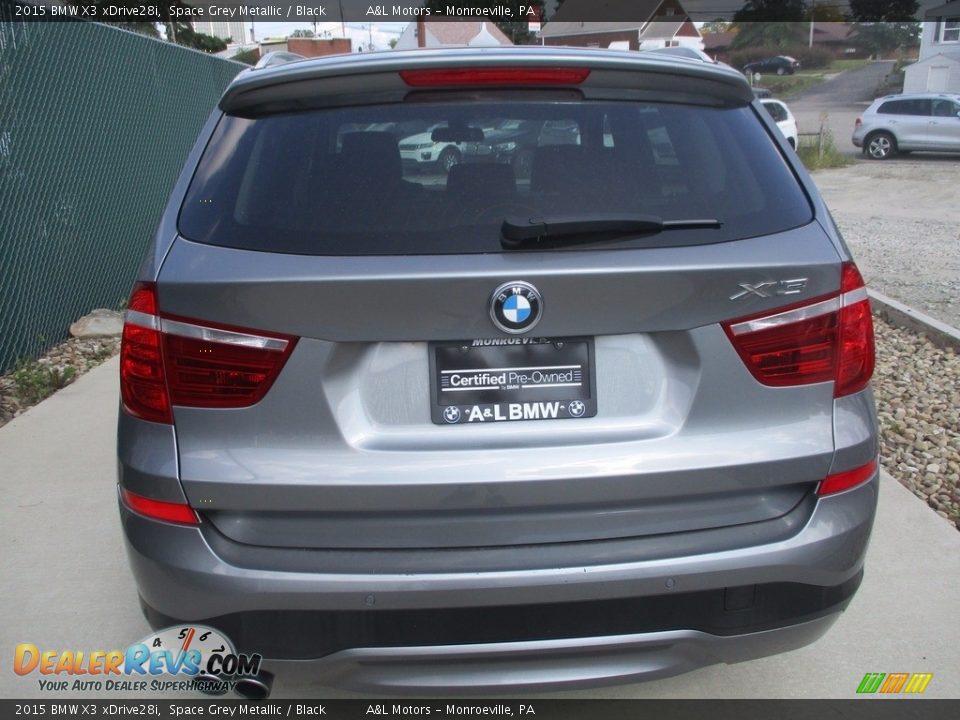 2015 BMW X3 xDrive28i Space Grey Metallic / Black Photo #4