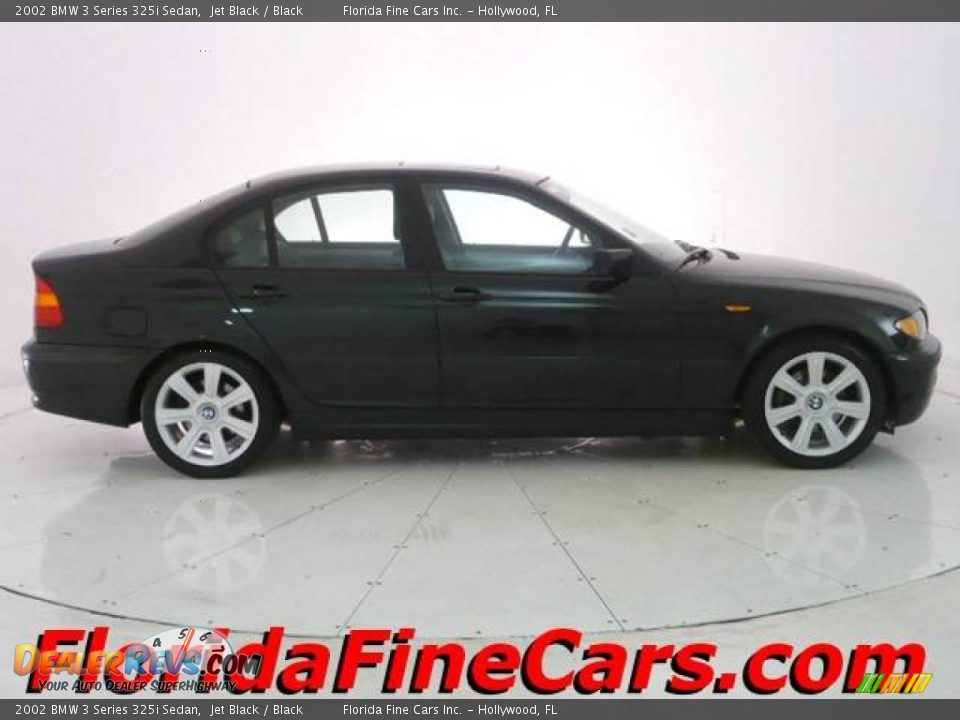 2002 BMW 3 Series 325i Sedan Jet Black / Black Photo #4