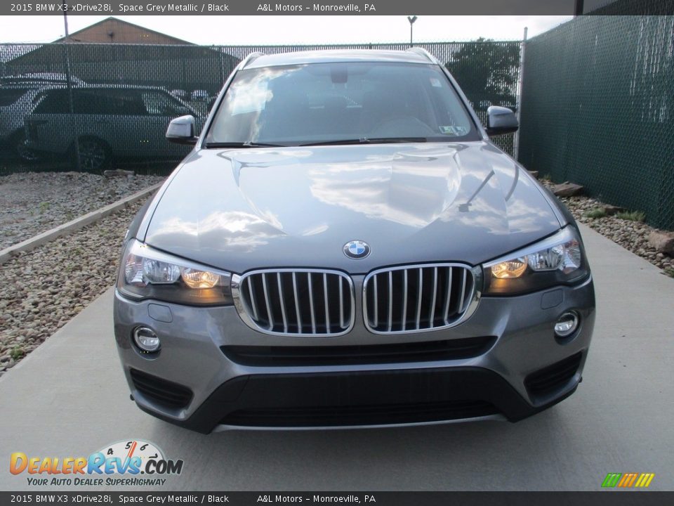 2015 BMW X3 xDrive28i Space Grey Metallic / Black Photo #7