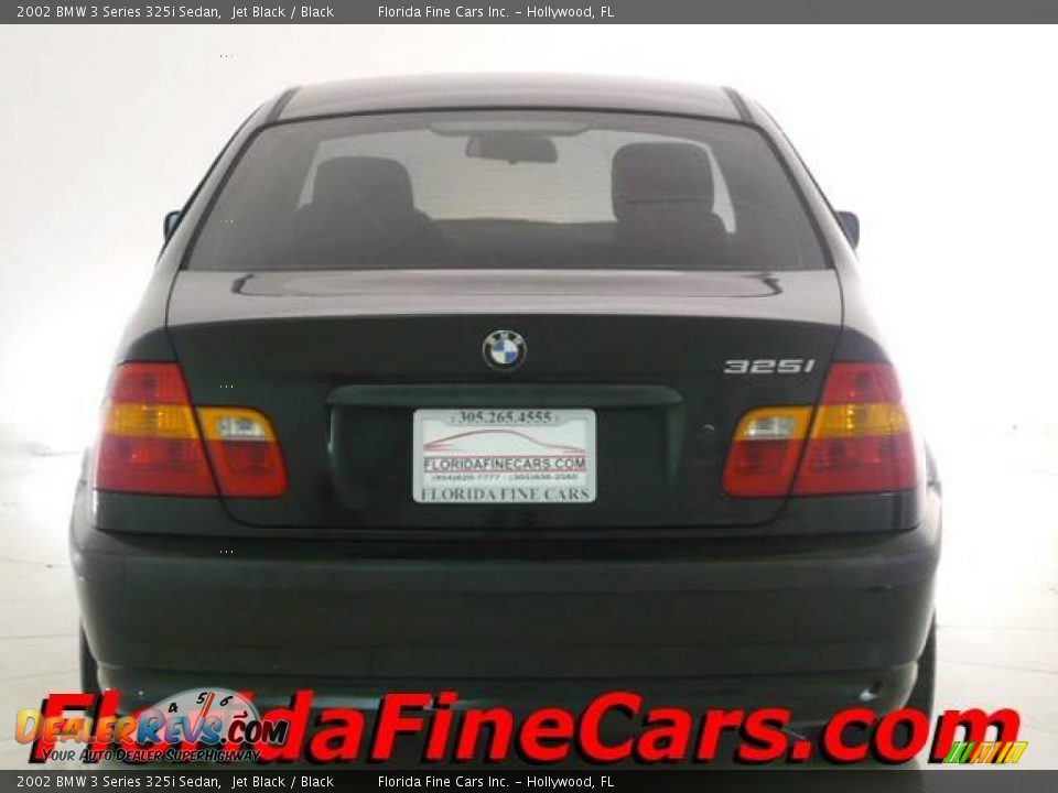 2002 BMW 3 Series 325i Sedan Jet Black / Black Photo #6