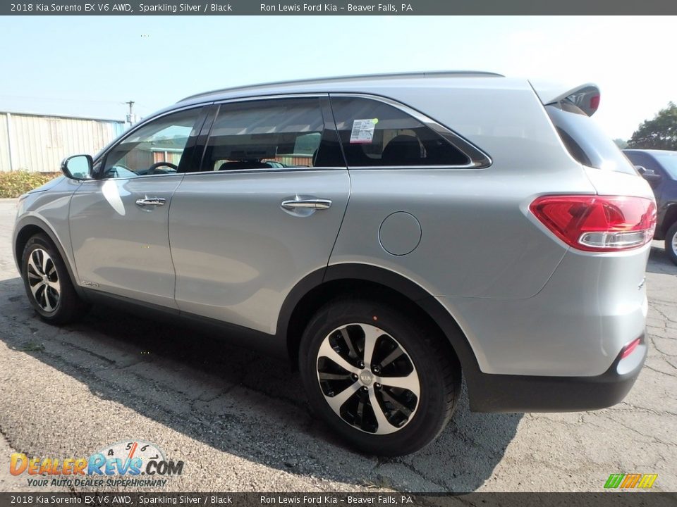 2018 Kia Sorento EX V6 AWD Sparkling Silver / Black Photo #5