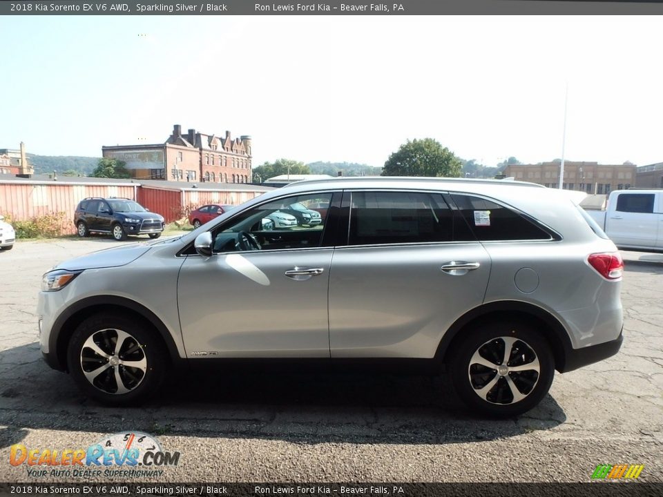 2018 Kia Sorento EX V6 AWD Sparkling Silver / Black Photo #6