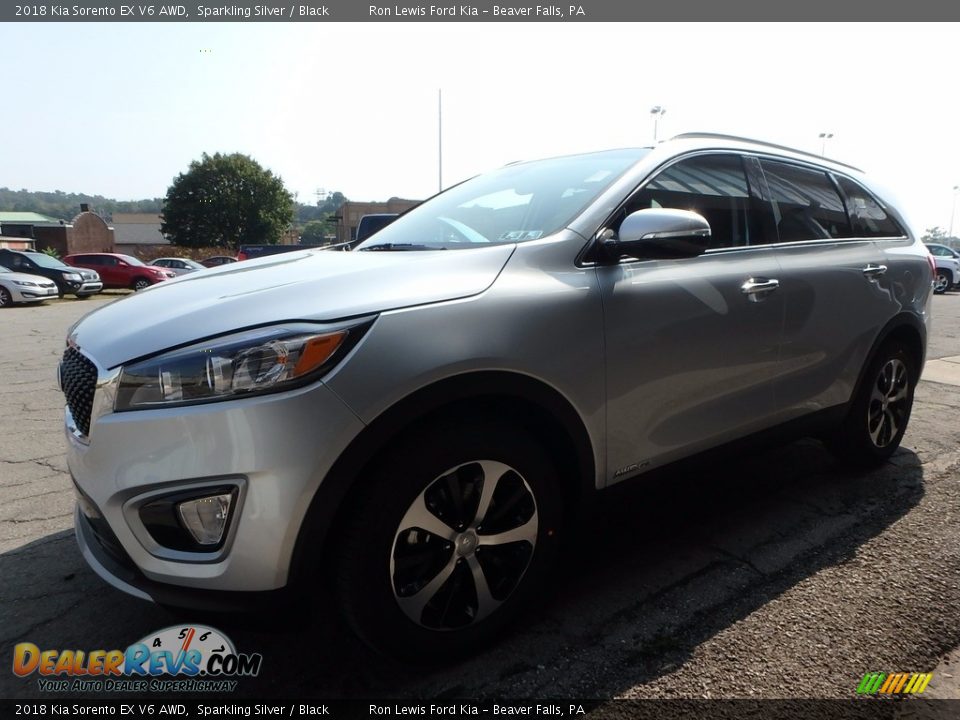 2018 Kia Sorento EX V6 AWD Sparkling Silver / Black Photo #7