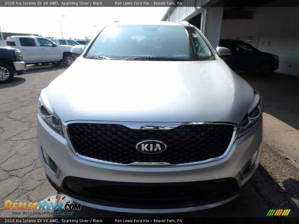 2018 Kia Sorento EX V6 AWD Sparkling Silver / Black Photo #8