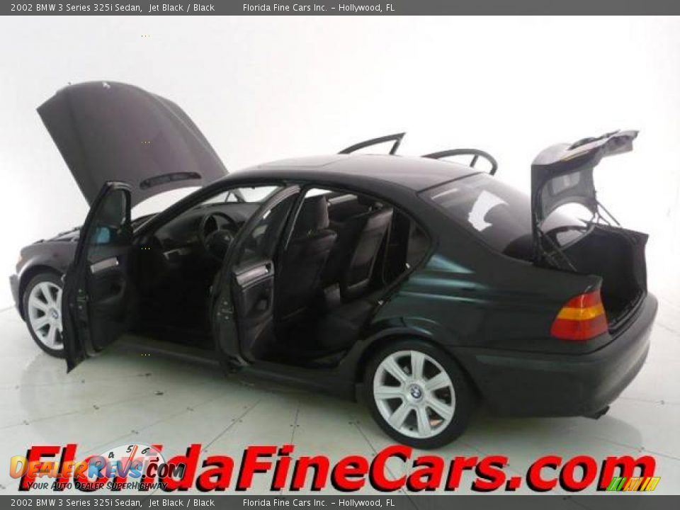 2002 BMW 3 Series 325i Sedan Jet Black / Black Photo #8