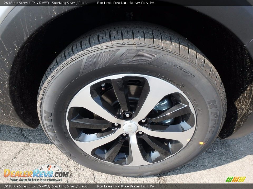 2018 Kia Sorento EX V6 AWD Sparkling Silver / Black Photo #10