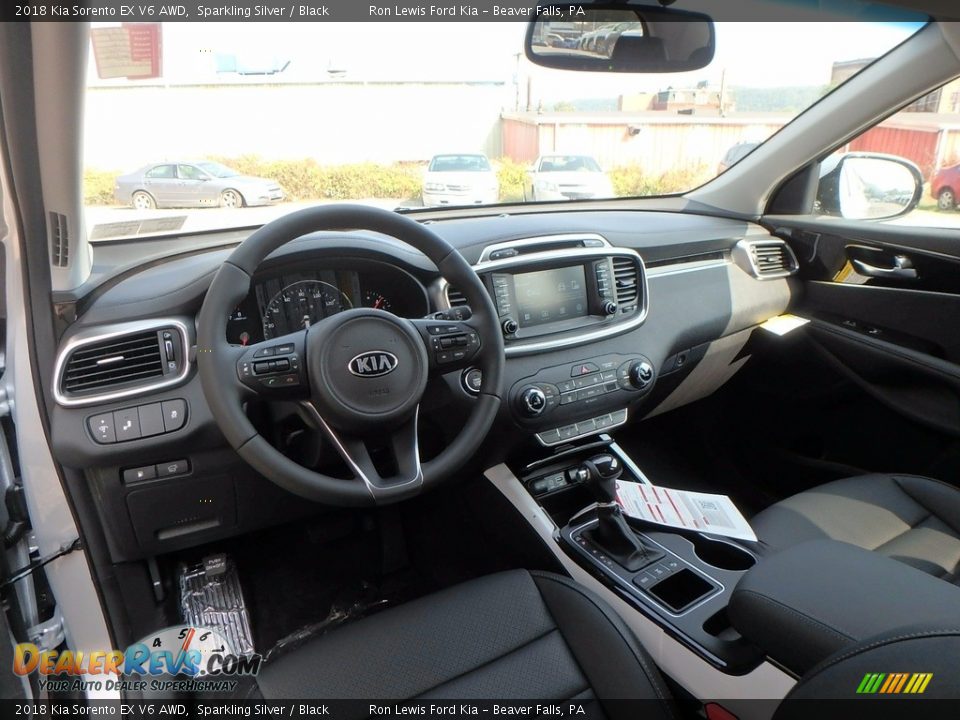 Black Interior - 2018 Kia Sorento EX V6 AWD Photo #13