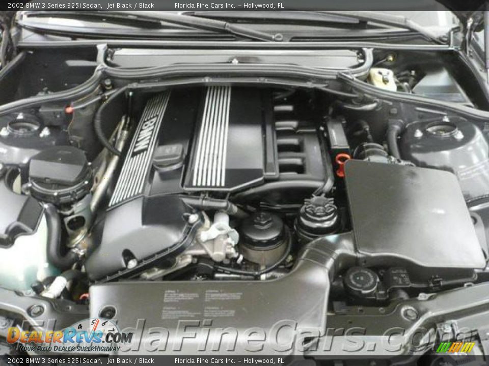 2002 BMW 3 Series 325i Sedan Jet Black / Black Photo #9