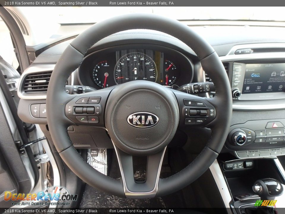 2018 Kia Sorento EX V6 AWD Sparkling Silver / Black Photo #16
