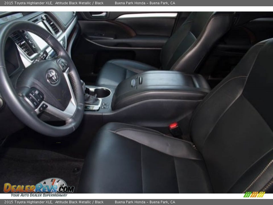 2015 Toyota Highlander XLE Attitude Black Metallic / Black Photo #3