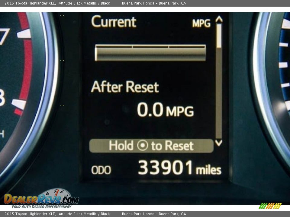 2015 Toyota Highlander XLE Attitude Black Metallic / Black Photo #6