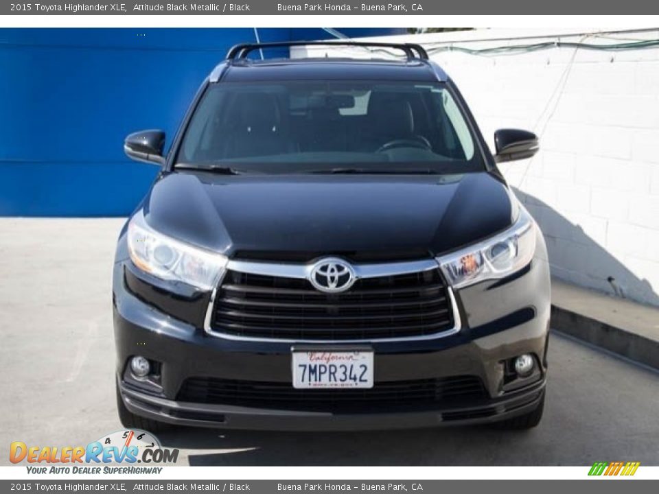 2015 Toyota Highlander XLE Attitude Black Metallic / Black Photo #7