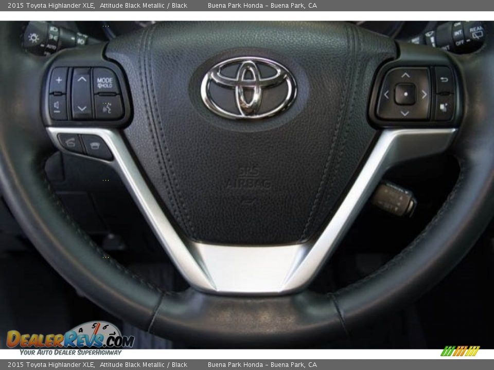2015 Toyota Highlander XLE Attitude Black Metallic / Black Photo #11
