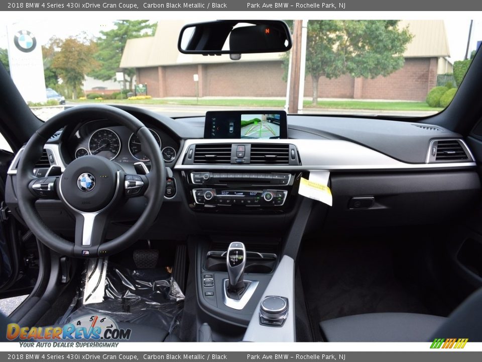2018 BMW 4 Series 430i xDrive Gran Coupe Carbon Black Metallic / Black Photo #15
