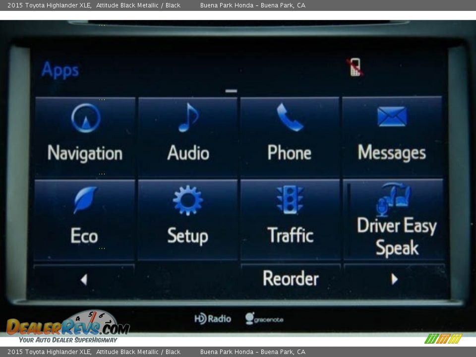 2015 Toyota Highlander XLE Attitude Black Metallic / Black Photo #22