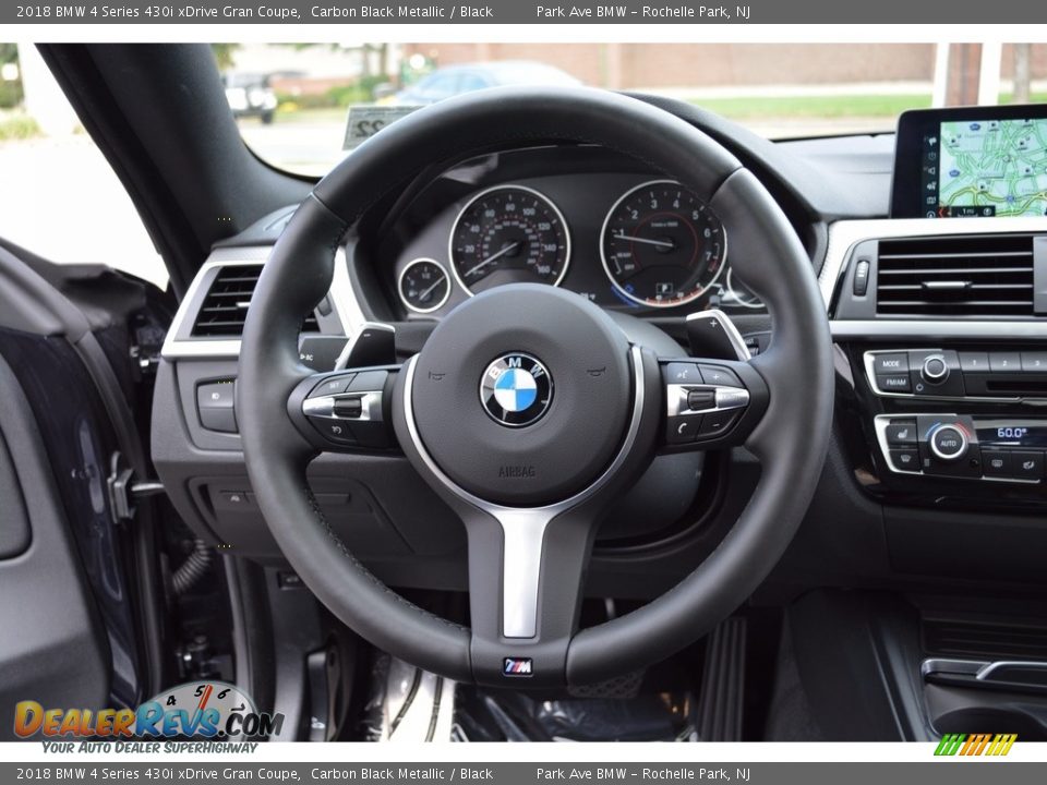 2018 BMW 4 Series 430i xDrive Gran Coupe Carbon Black Metallic / Black Photo #18