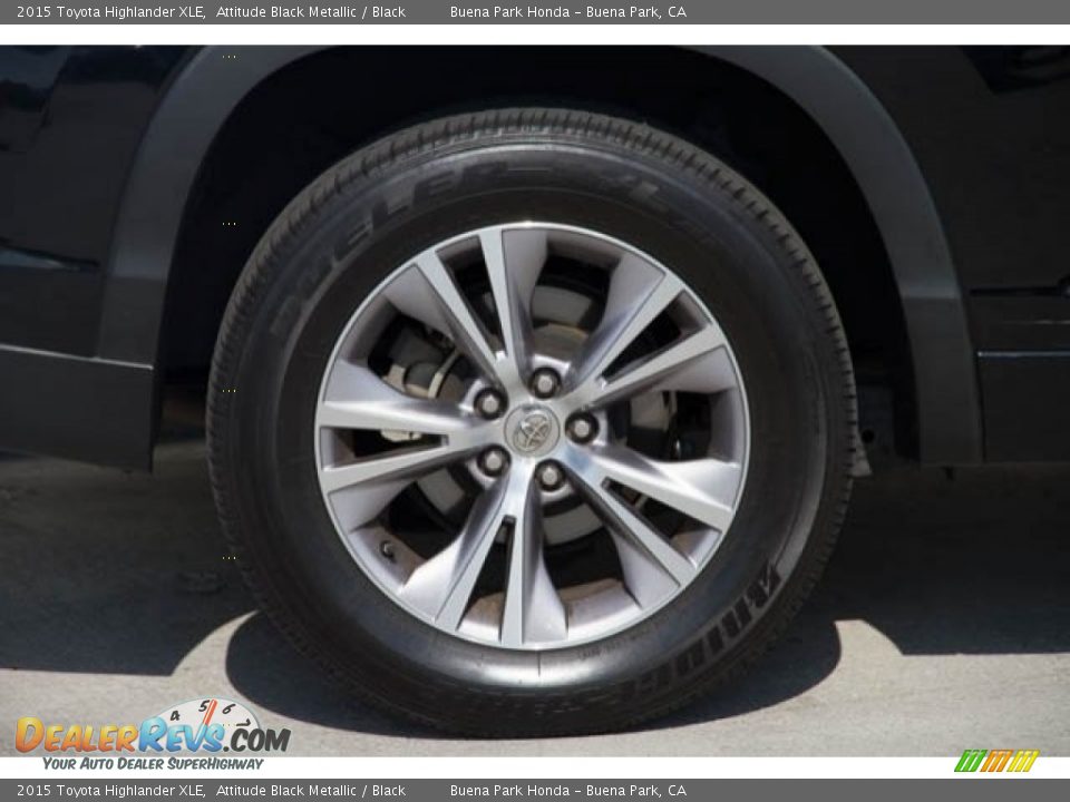 2015 Toyota Highlander XLE Attitude Black Metallic / Black Photo #33