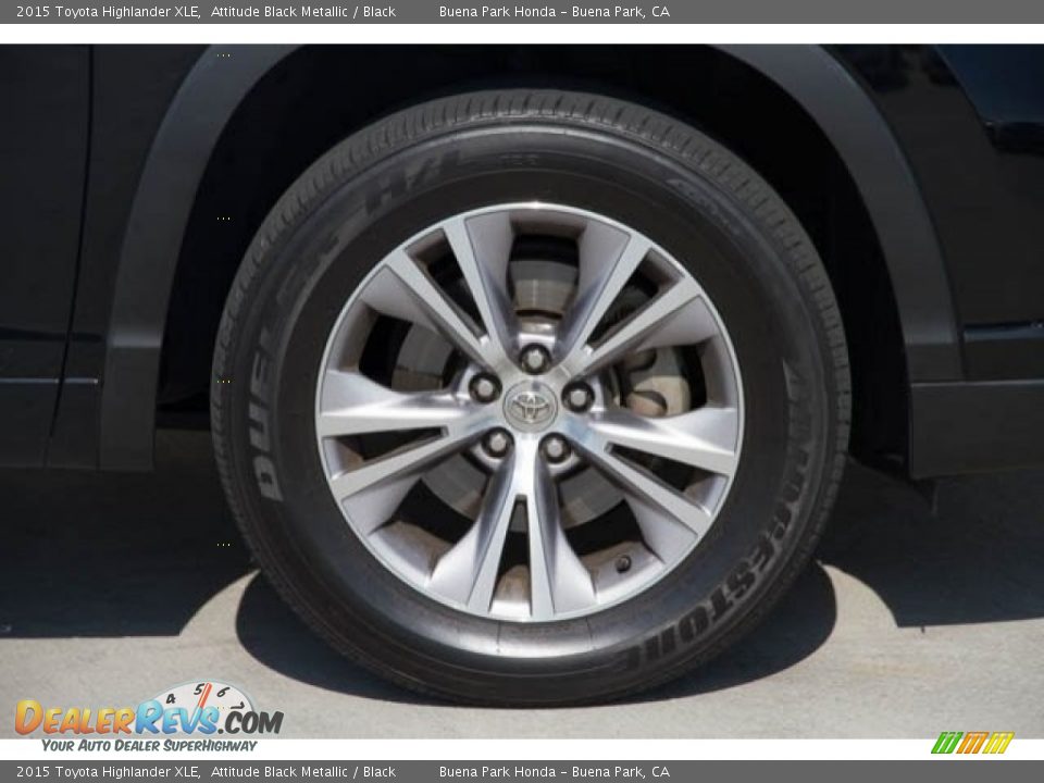 2015 Toyota Highlander XLE Attitude Black Metallic / Black Photo #34