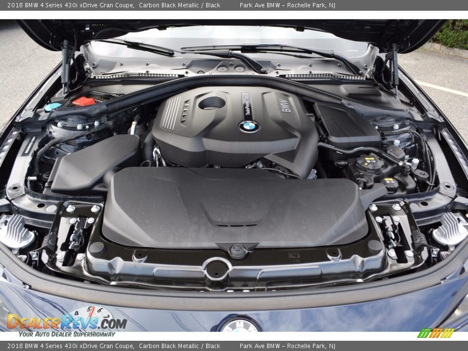 2018 BMW 4 Series 430i xDrive Gran Coupe Carbon Black Metallic / Black Photo #30