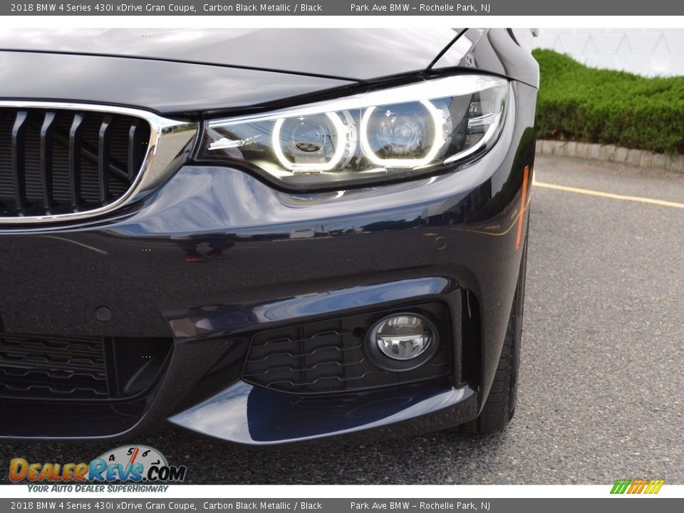 2018 BMW 4 Series 430i xDrive Gran Coupe Carbon Black Metallic / Black Photo #31