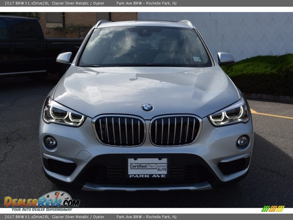 2017 BMW X1 xDrive28i Glacier Silver Metallic / Oyster Photo #7