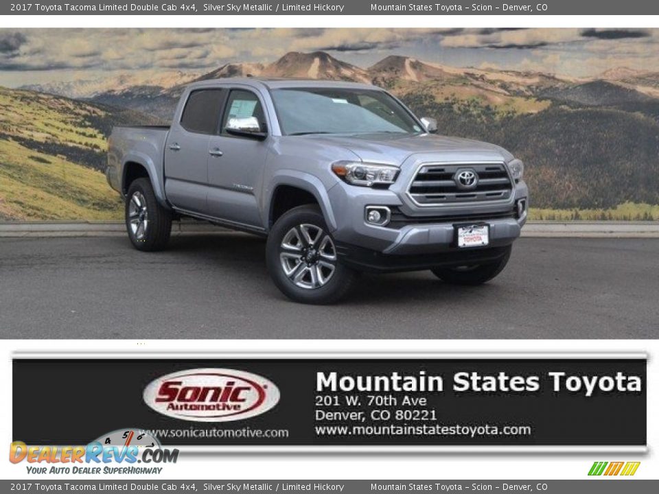 2017 Toyota Tacoma Limited Double Cab 4x4 Silver Sky Metallic / Limited Hickory Photo #1