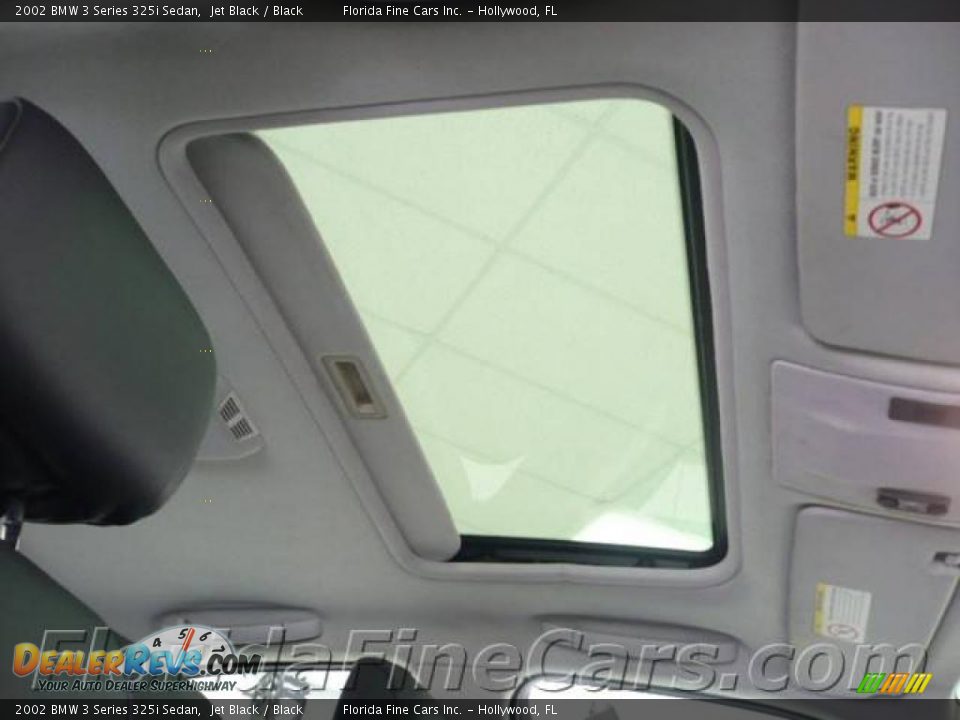 2002 BMW 3 Series 325i Sedan Jet Black / Black Photo #18
