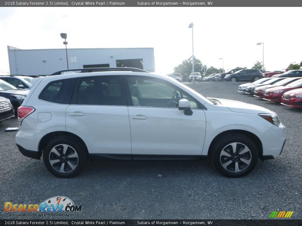 2018 Subaru Forester 2.5i Limited Crystal White Pearl / Platinum Photo #6