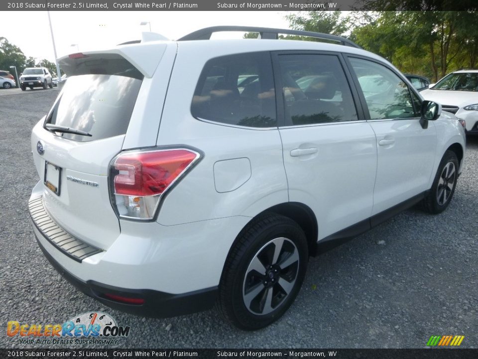 2018 Subaru Forester 2.5i Limited Crystal White Pearl / Platinum Photo #7