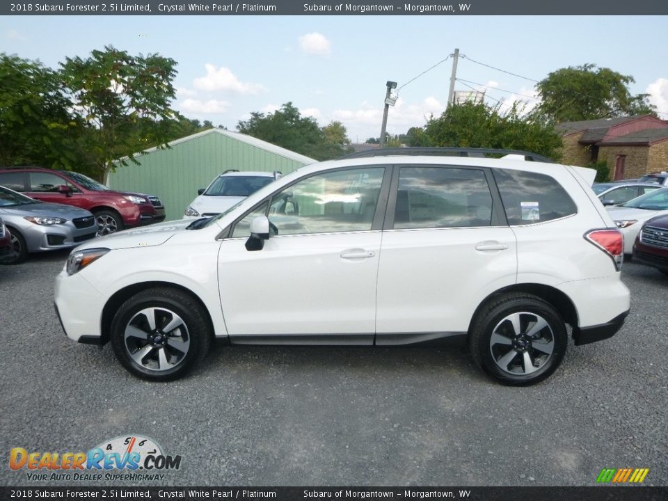 2018 Subaru Forester 2.5i Limited Crystal White Pearl / Platinum Photo #10