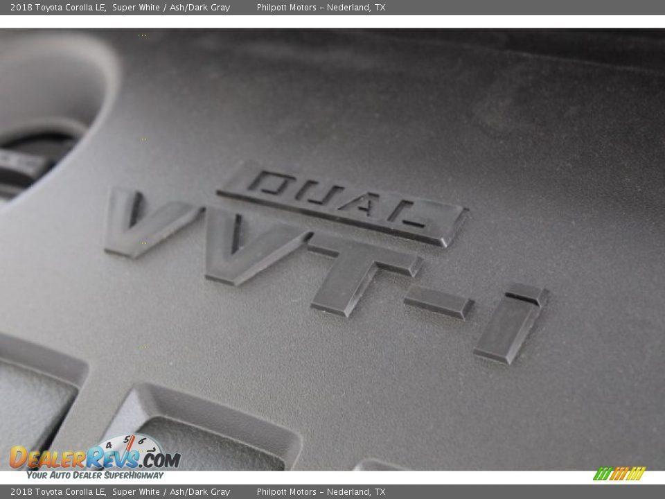 2018 Toyota Corolla LE Super White / Ash/Dark Gray Photo #23