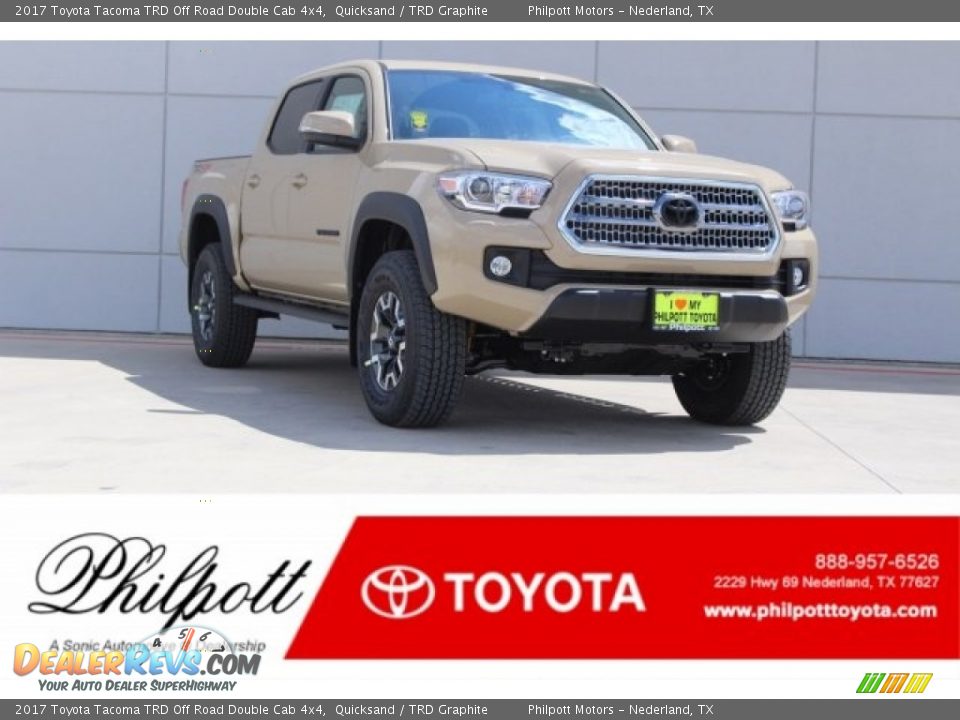 2017 Toyota Tacoma TRD Off Road Double Cab 4x4 Quicksand / TRD Graphite Photo #1