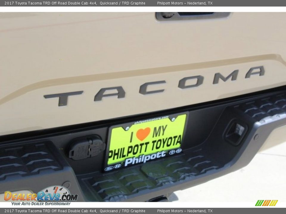 2017 Toyota Tacoma TRD Off Road Double Cab 4x4 Quicksand / TRD Graphite Photo #8