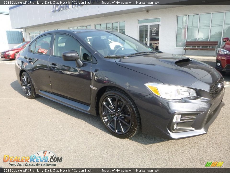 2018 Subaru WRX Premium Dark Gray Metallic / Carbon Black Photo #1