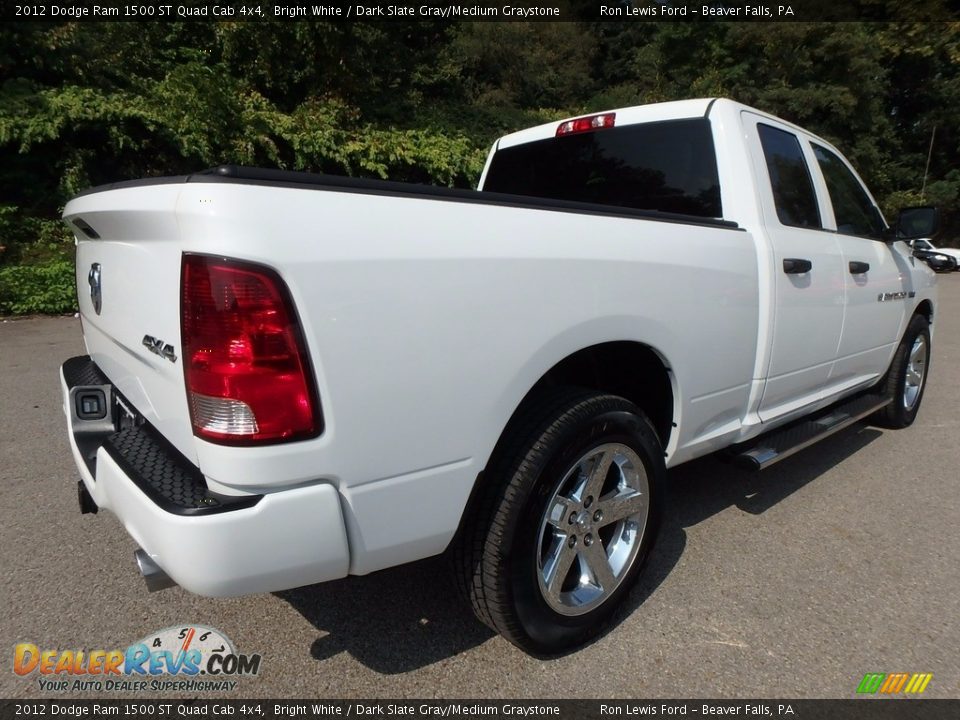 2012 Dodge Ram 1500 ST Quad Cab 4x4 Bright White / Dark Slate Gray/Medium Graystone Photo #2