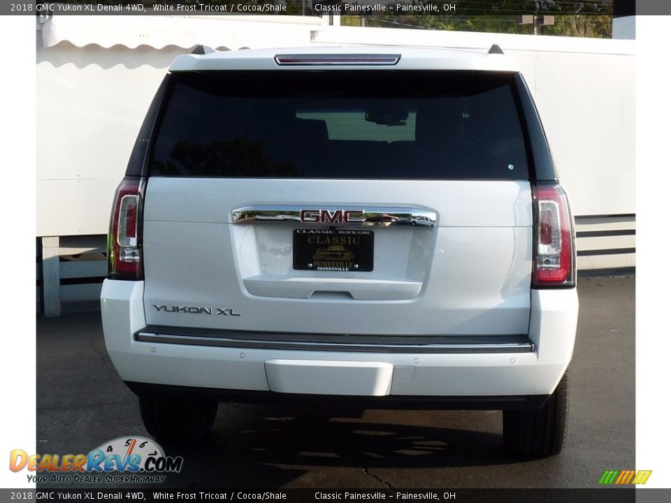 2018 GMC Yukon XL Denali 4WD White Frost Tricoat / Cocoa/Shale Photo #3