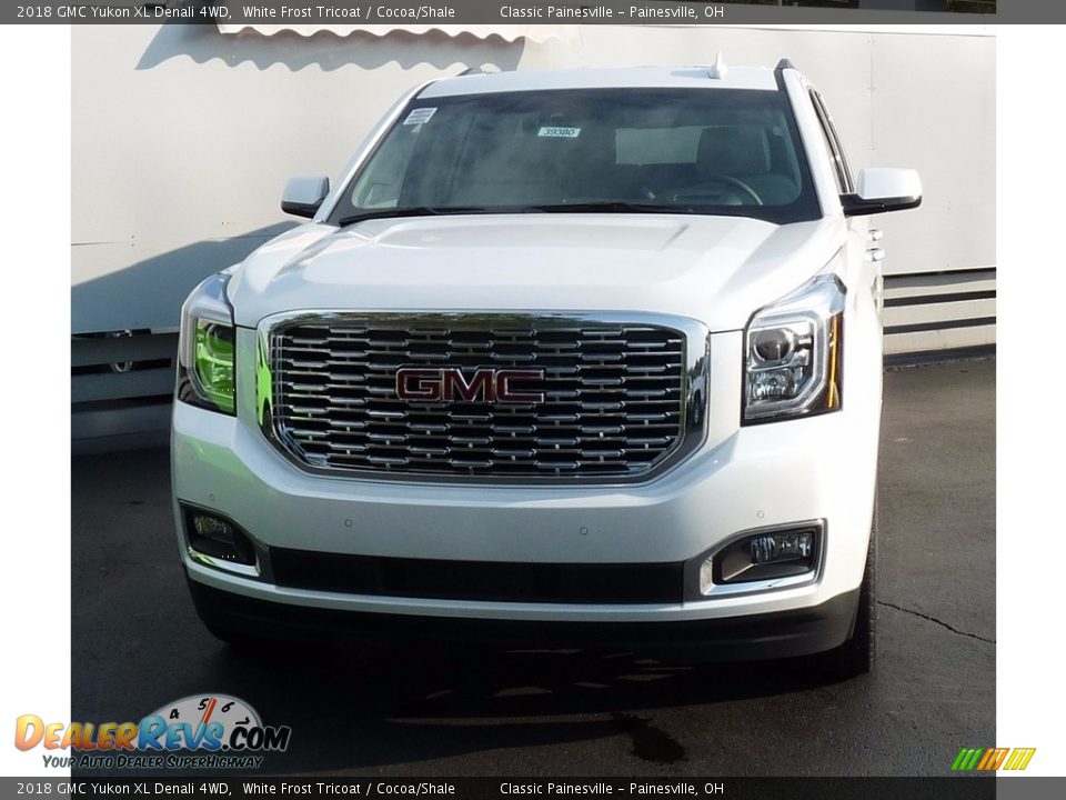 2018 GMC Yukon XL Denali 4WD White Frost Tricoat / Cocoa/Shale Photo #4