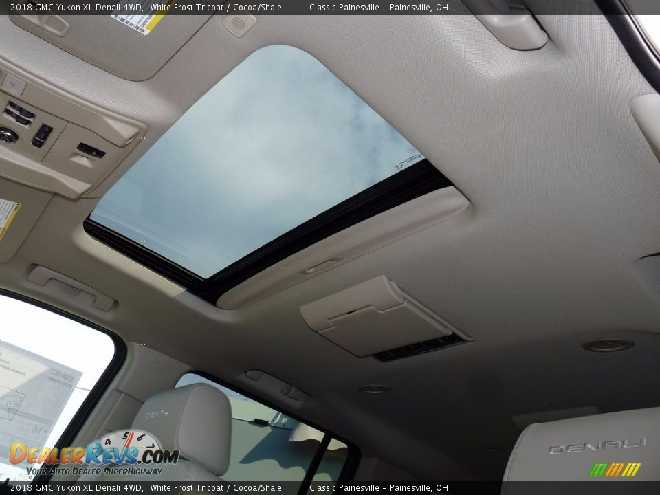 2018 GMC Yukon XL Denali 4WD White Frost Tricoat / Cocoa/Shale Photo #6