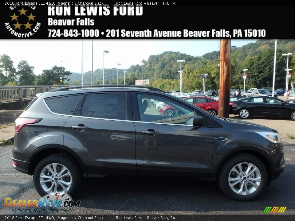 2018 Ford Escape SEL 4WD Magnetic / Charcoal Black Photo #1