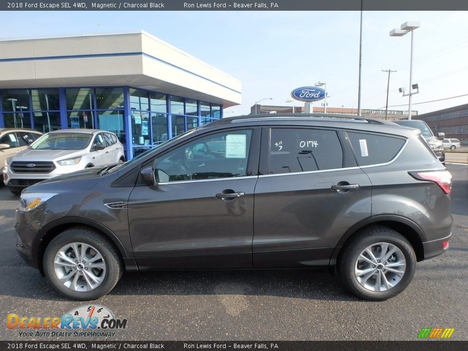 2018 Ford Escape SEL 4WD Magnetic / Charcoal Black Photo #6