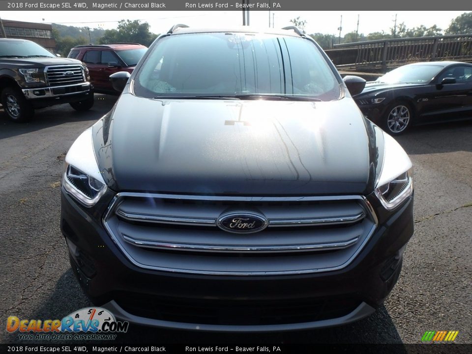 2018 Ford Escape SEL 4WD Magnetic / Charcoal Black Photo #8