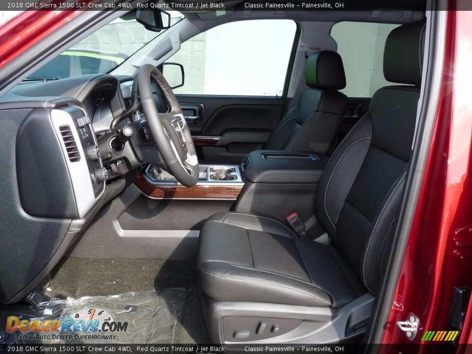2018 GMC Sierra 1500 SLT Crew Cab 4WD Red Quartz Tintcoat / Jet Black Photo #7